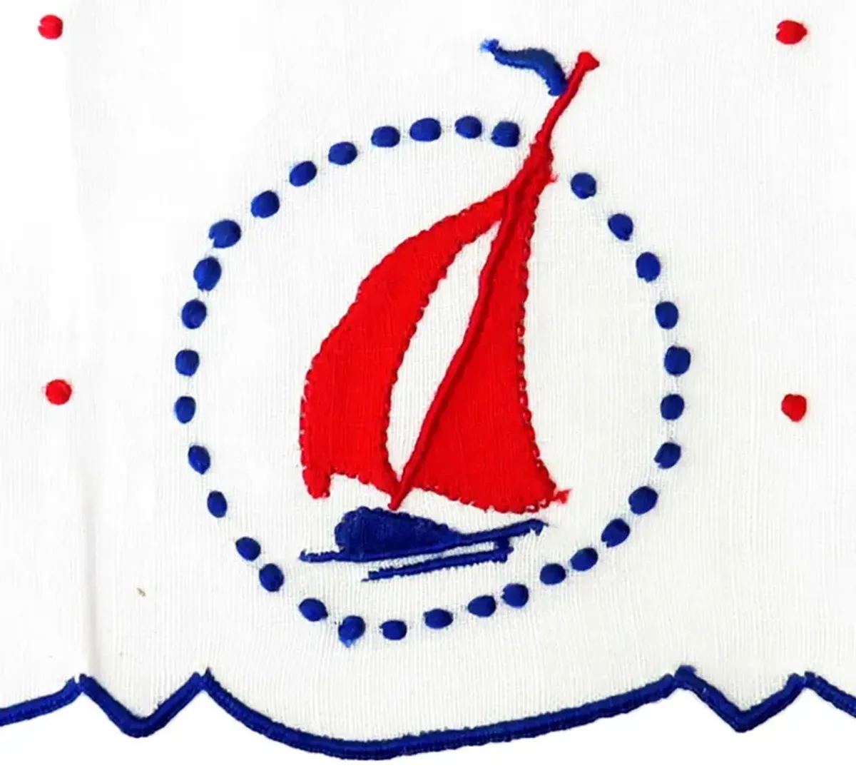 Nautical Sailboat Cocktail Napkins - Set of 8 - Chez Vous - blue