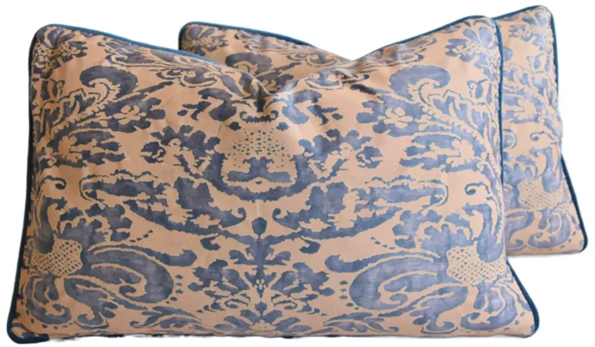 Italian Mariano Fortuny Pillows - Set of 2