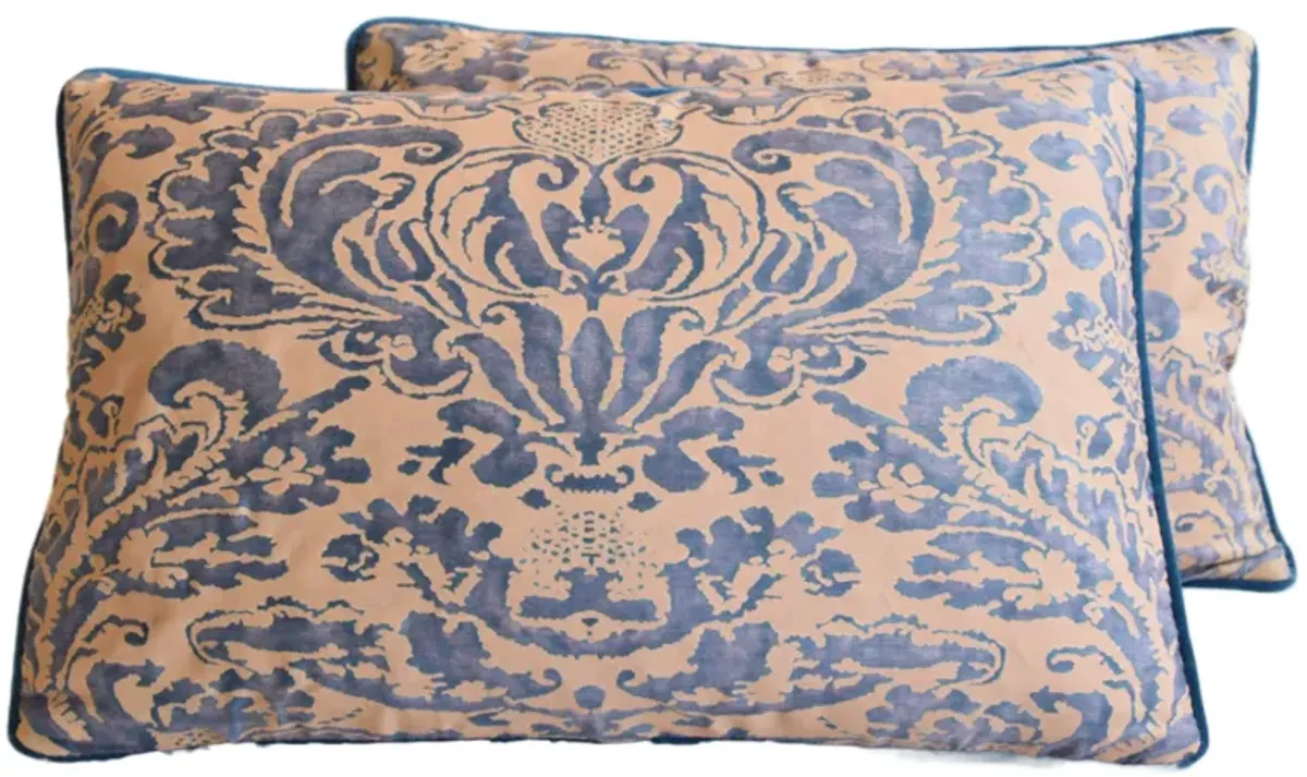 Italian Mariano Fortuny Pillows - Set of 2