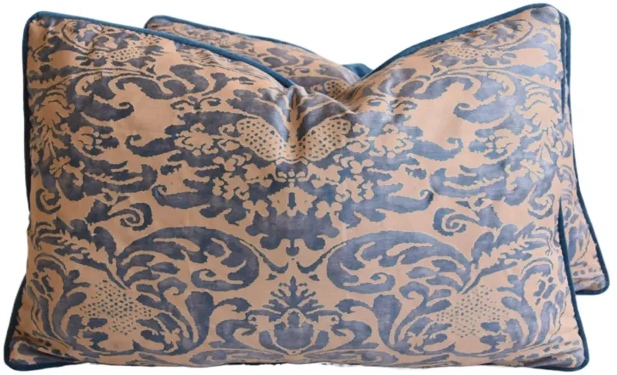 Italian Mariano Fortuny Pillows - Set of 2