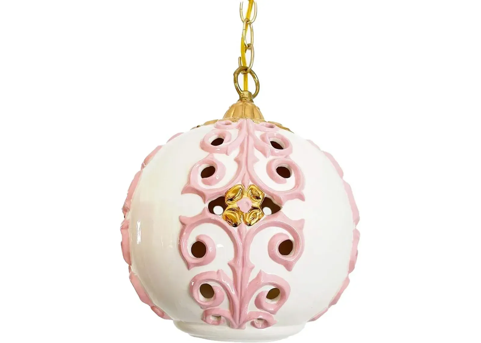 Hollywood Regency Pendant Light - C the Light Interiors - Pink