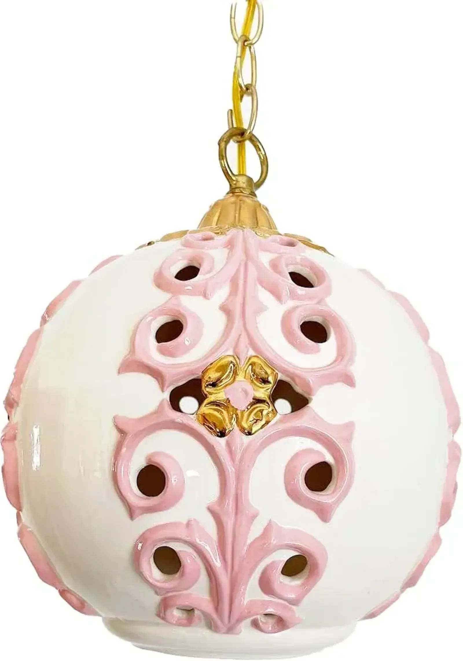 Hollywood Regency Pendant Light - C the Light Interiors - Pink