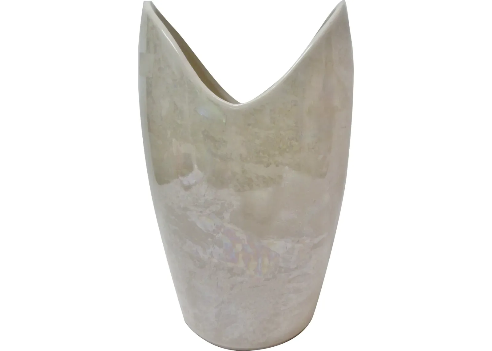 McCoy Marble-Glaze Vase - c. 1960 - The Emporium Ltd. - White