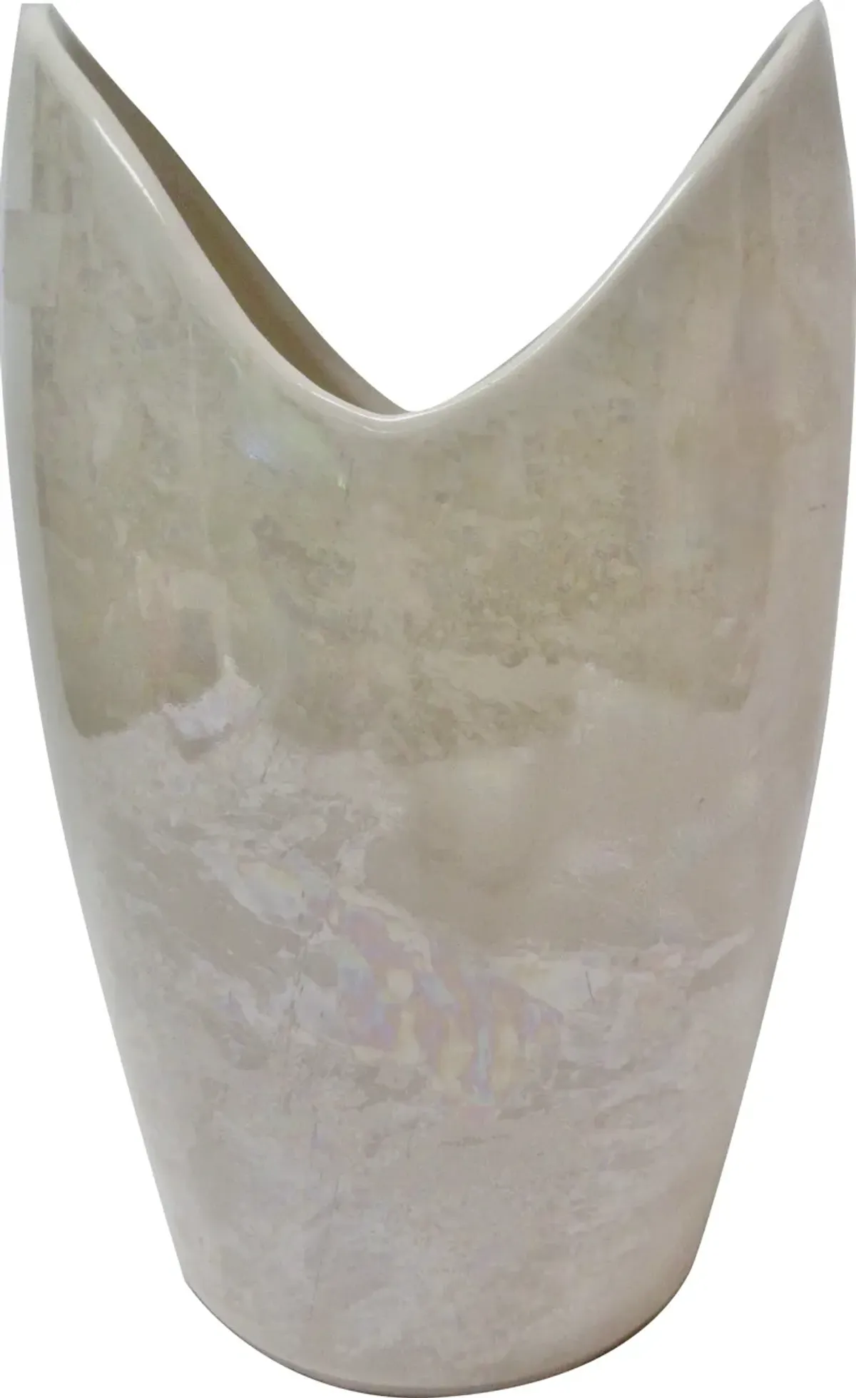 McCoy Marble-Glaze Vase - c. 1960 - The Emporium Ltd. - White