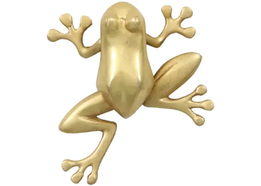 Brass Tree Frog Door Knocker - Interesting Things - Gold