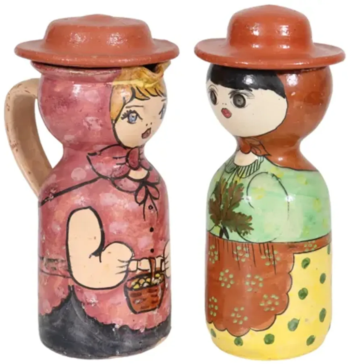 Portuguese Piracca Redondo Jugs - Set of 2 - Interesting Things - Pink