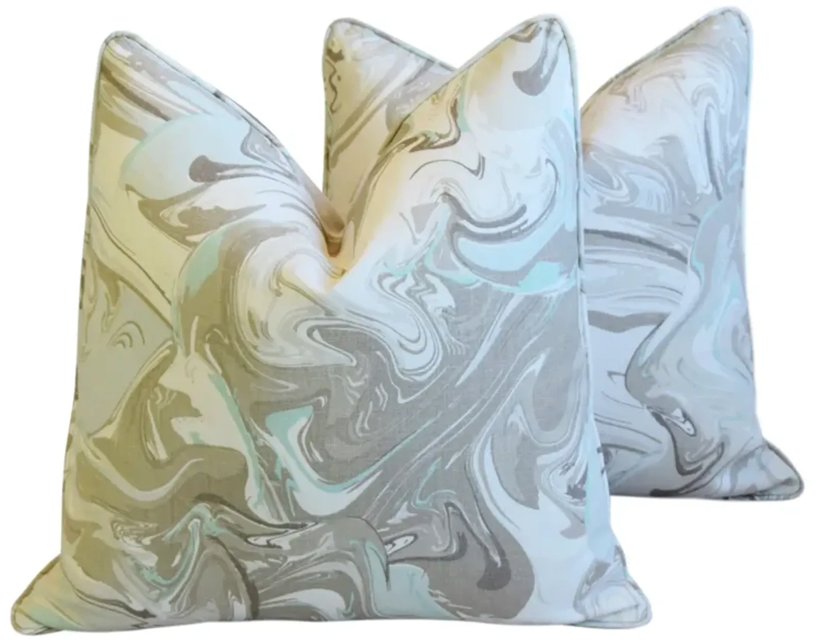 Designer Kate Spade Marble Pillows - Set of 2