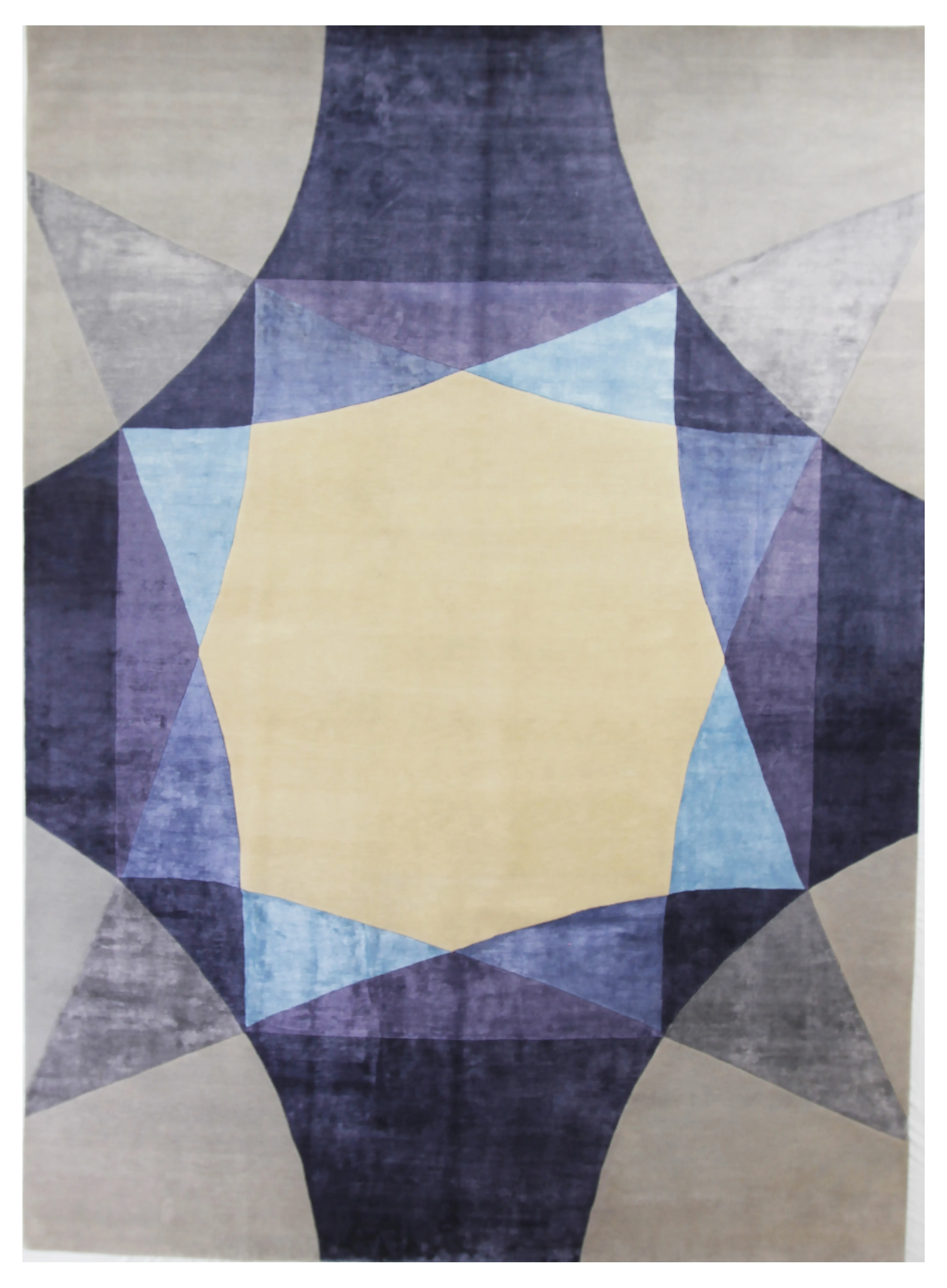 10" x 14" Liv Rug - Gray/Blue - F.J. Kashanian - Blue