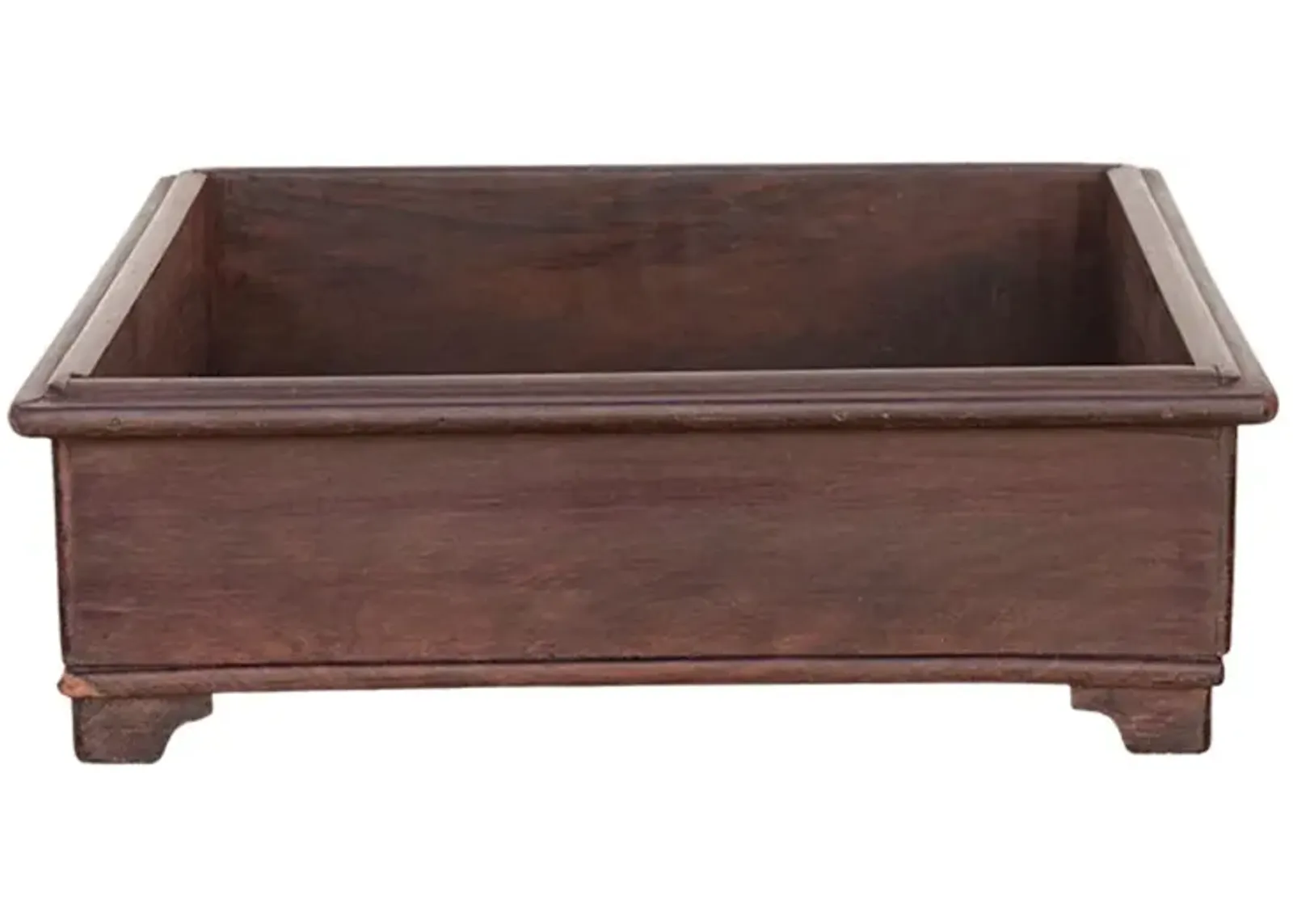 Large Colonial Rosewood Spice Tray - de-cor - brown