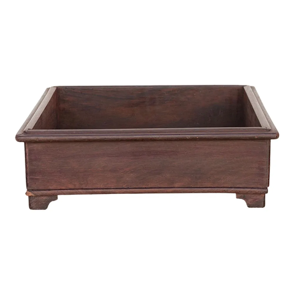 Large Colonial Rosewood Spice Tray - de-cor - brown