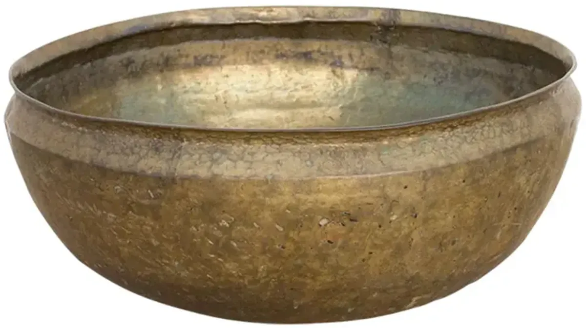 Antique Brass Food Storage Bowl - de-cor - Gold