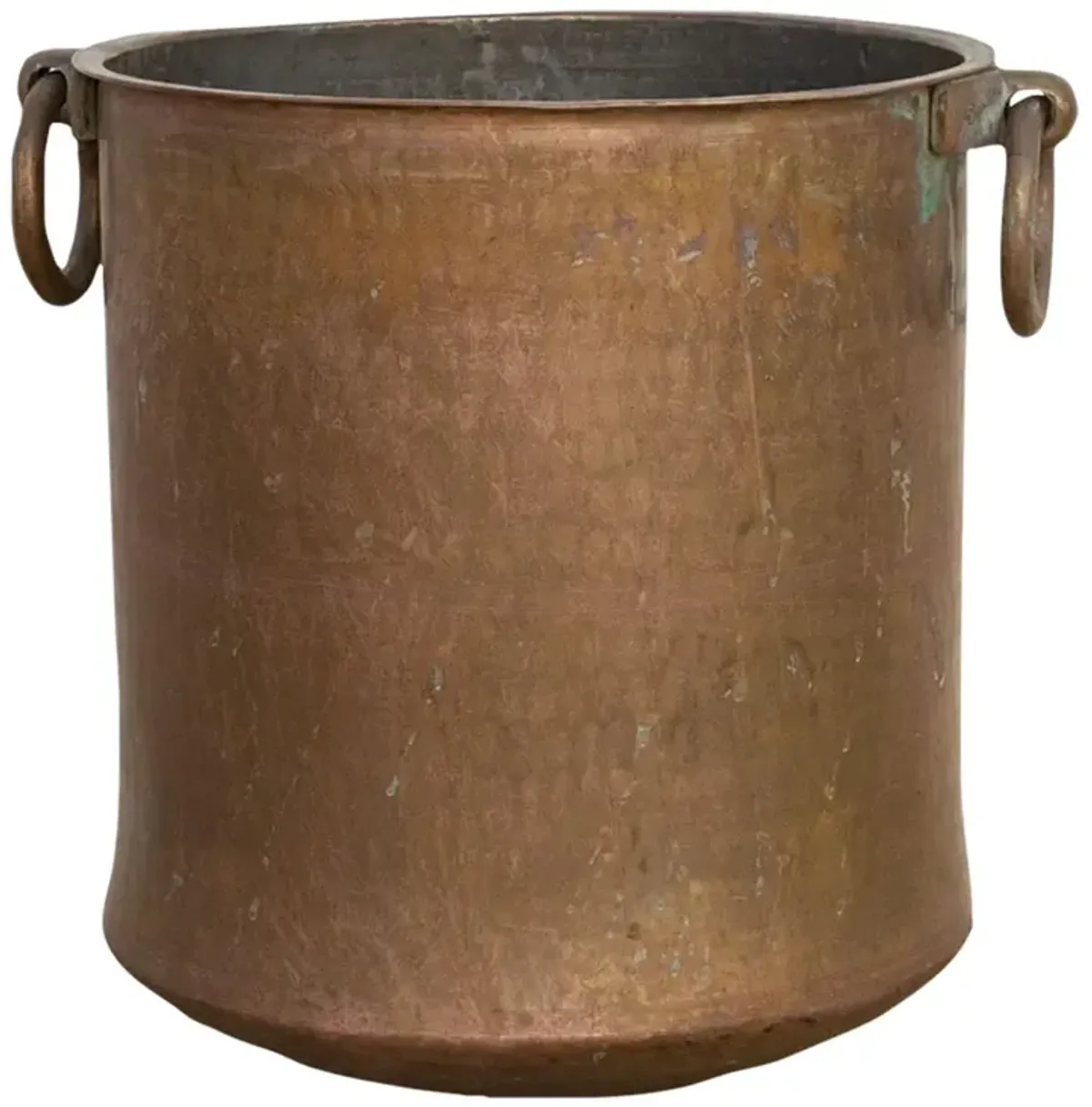 Antique Southern Indian Copper Vessel - de-cor - brown