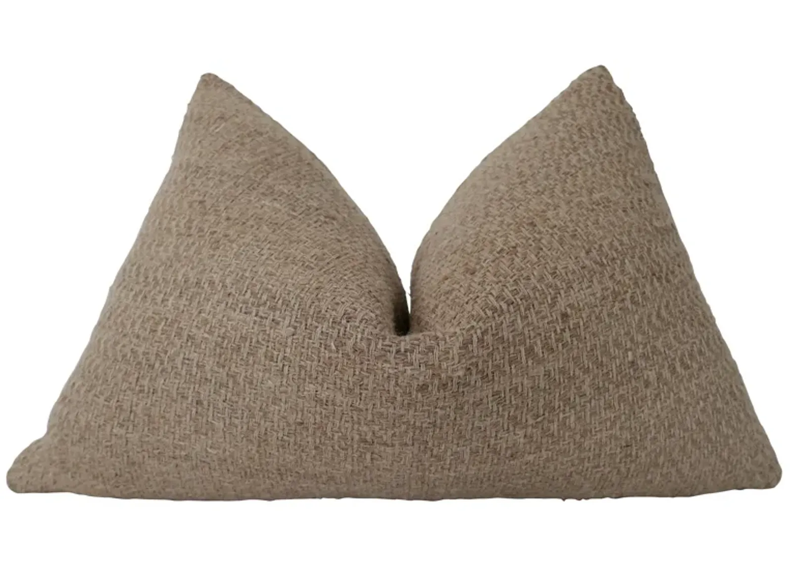 Camel Mesh & Linen Pillow