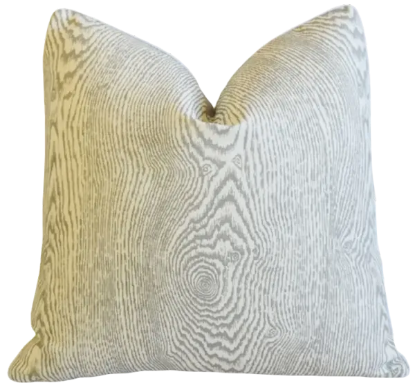 Brunschwig & Fils Faux Bois Wood Pillow