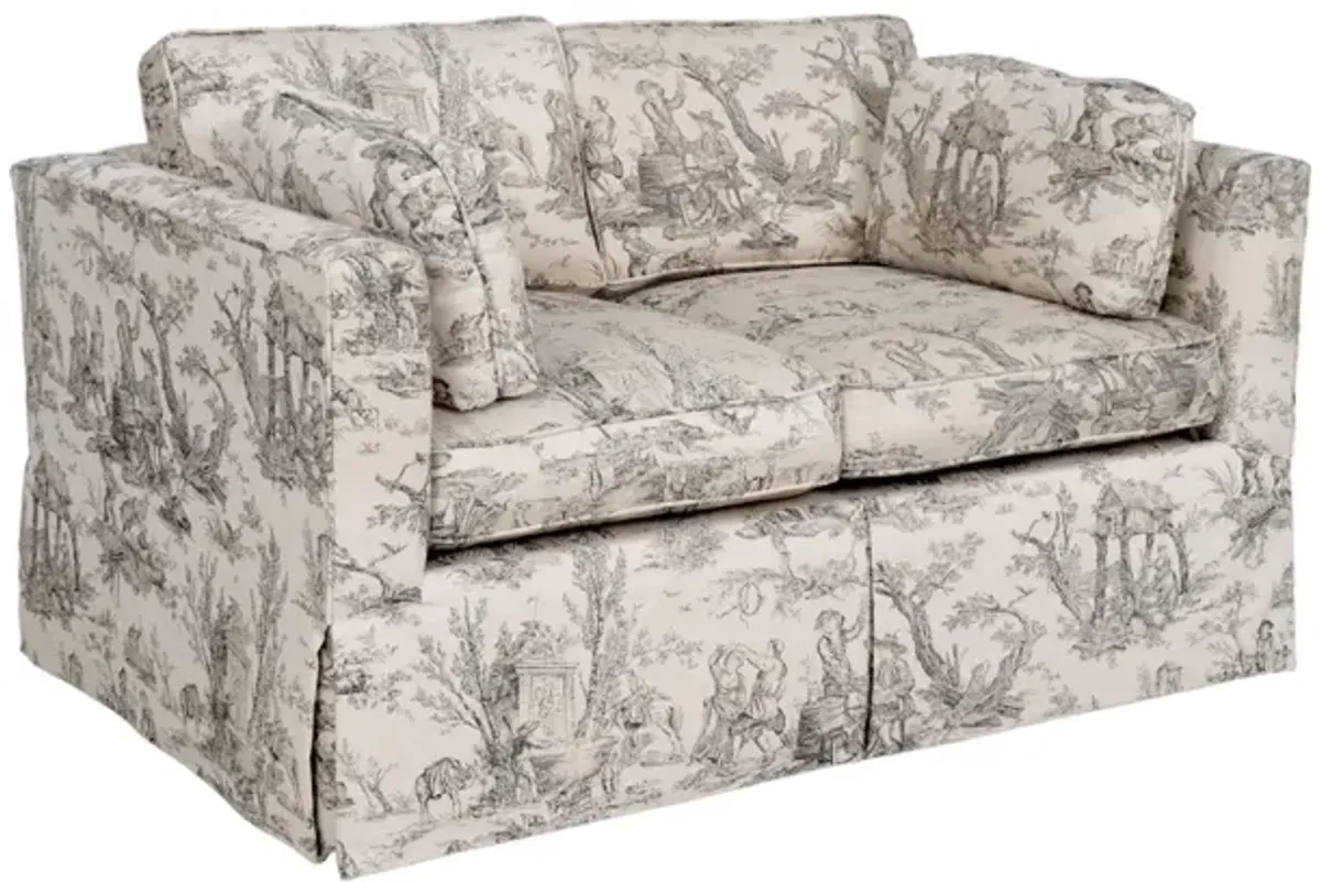 Toile Tuxedo Loveseat Sofa - Interesting Things