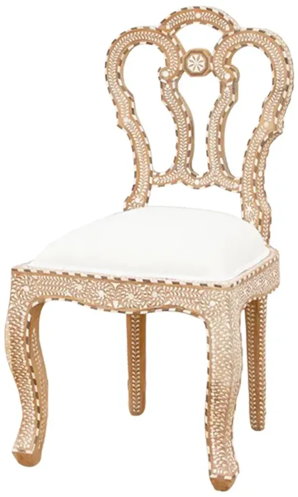 Finely Inlay Royal Dining Chair - de-cor - Handcrafted - brown