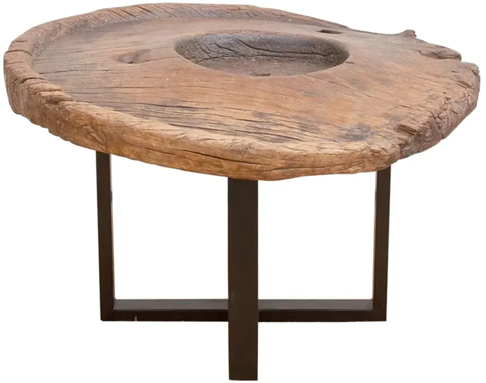 Ancient Java Grinder Coffee Table - de-cor - Brown