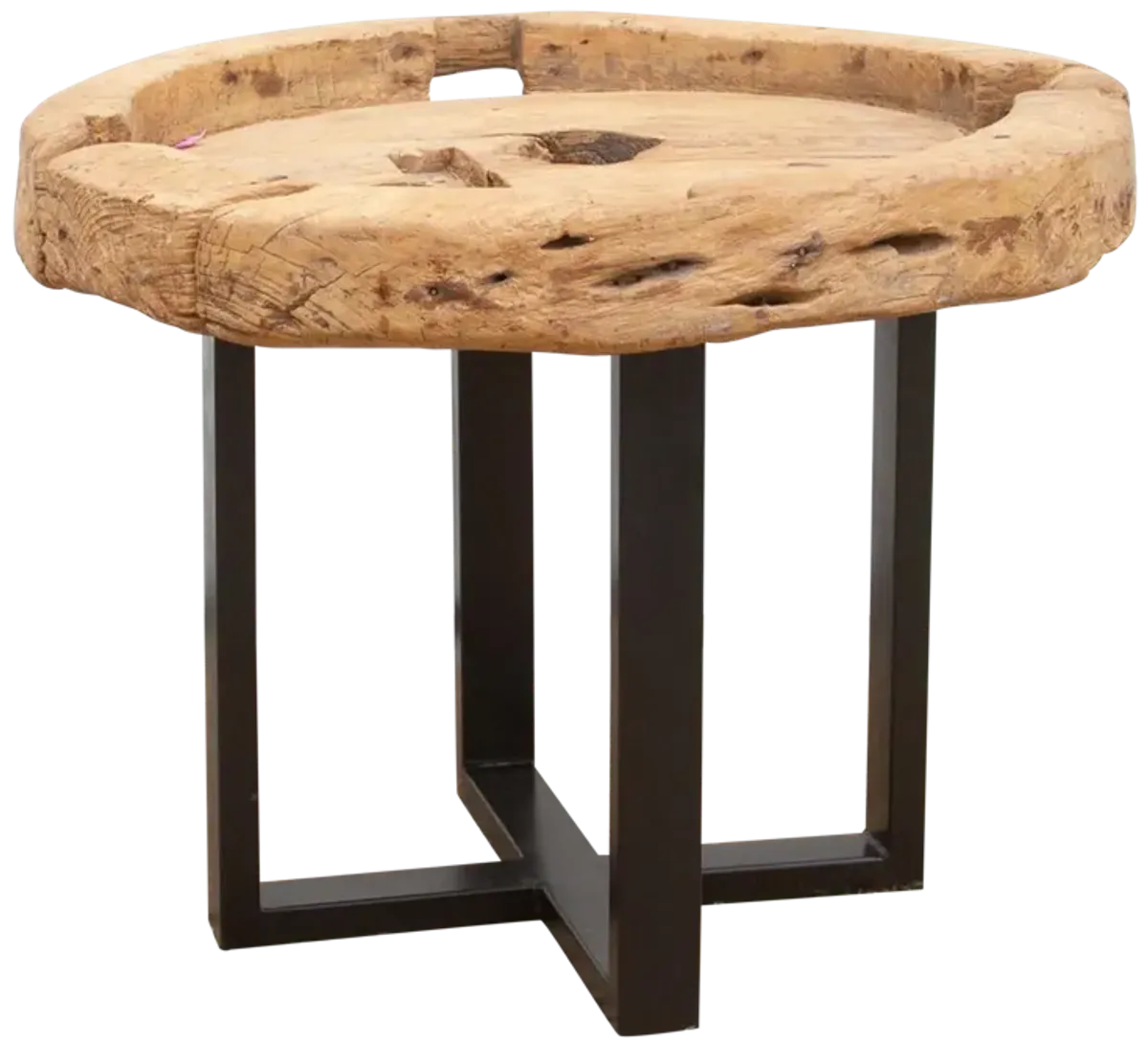 Ancient Java Grinder Coffee Table - de-cor - Brown