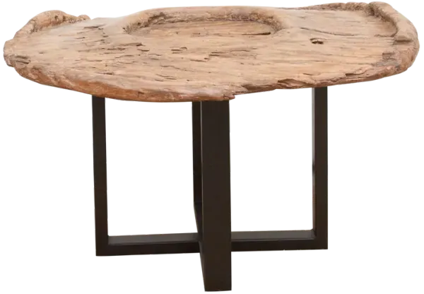 18th C. Grinder Java Abstract Table - de-cor - Brown