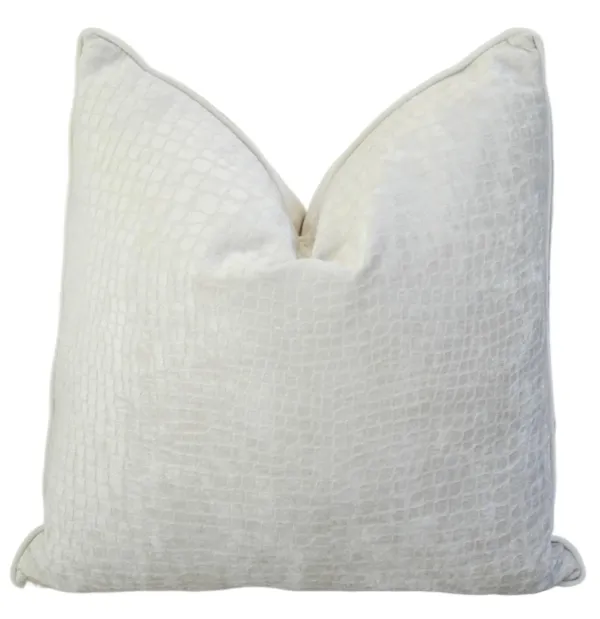 Alligator Crocodile Velvet Pillow