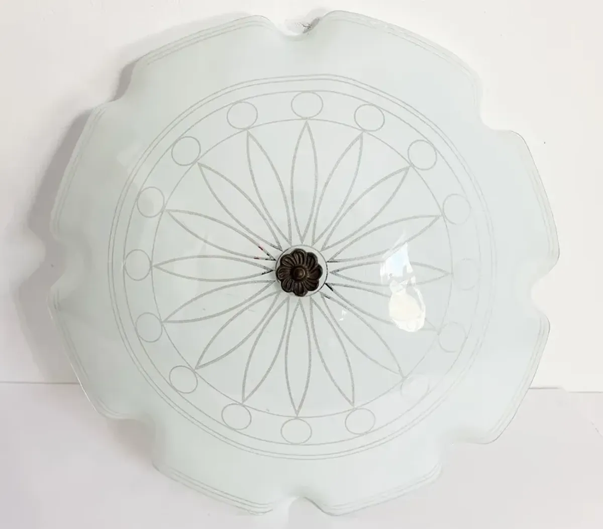 1960s Sunburst Flush Light - C the Light Interiors - White