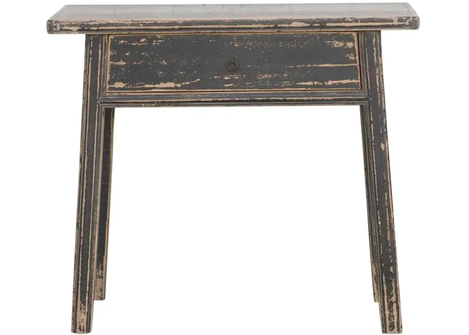 Distressed Black Asian Altar Table - de-cor