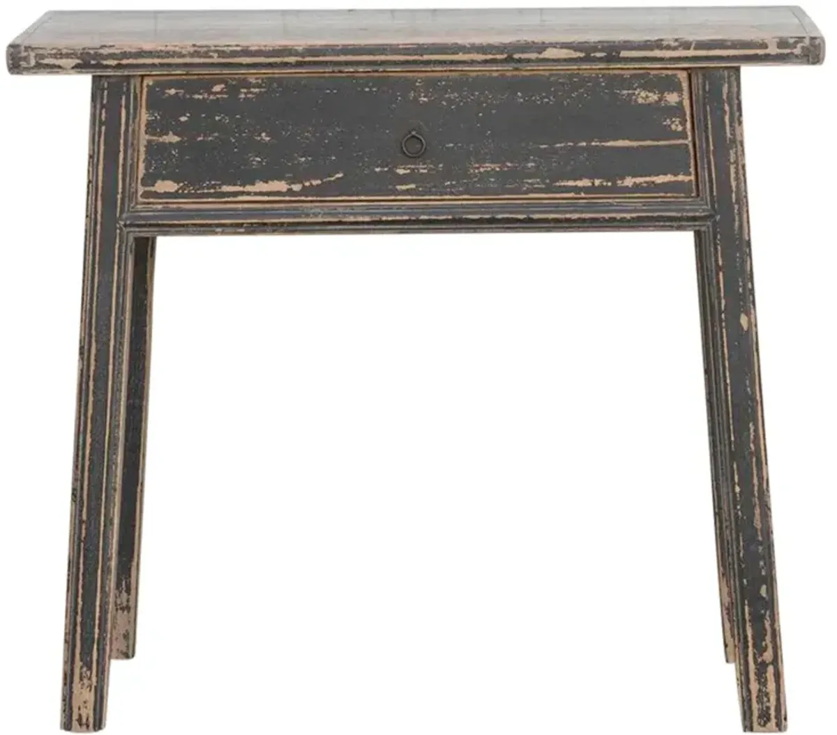 Distressed Black Asian Altar Table - de-cor