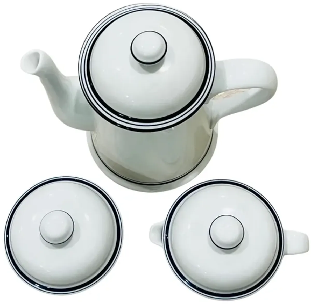 Dansk Bistro Coffee Set - Set of 3 - Eat Drink Home - White