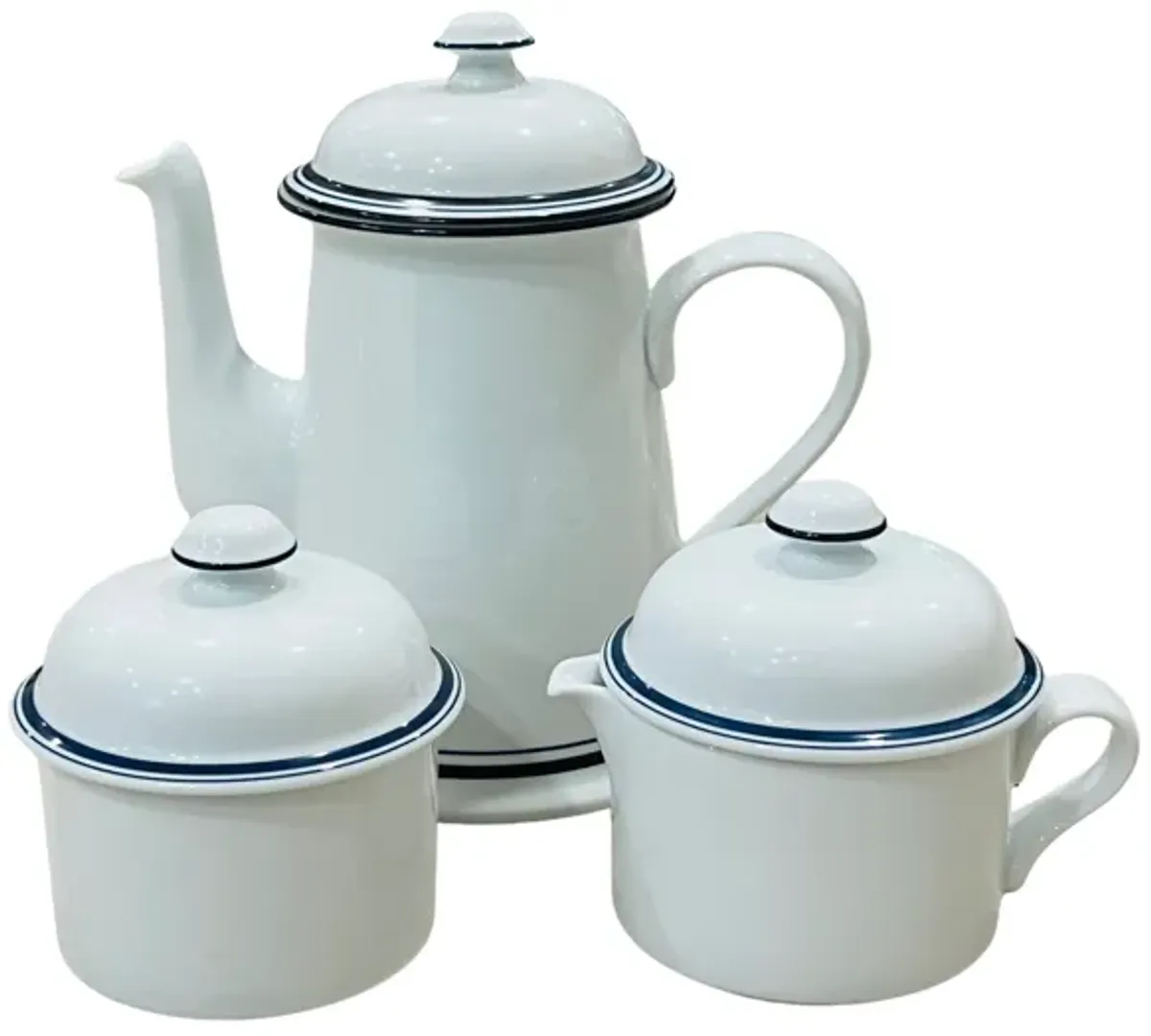 Dansk Bistro Coffee Set - Set of 3 - Eat Drink Home - White