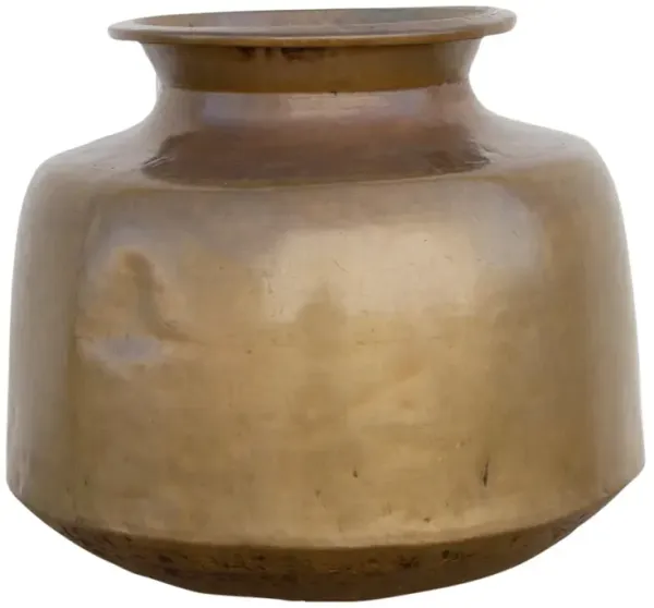 Large Antique Brass Water Pot - de-cor - Gold