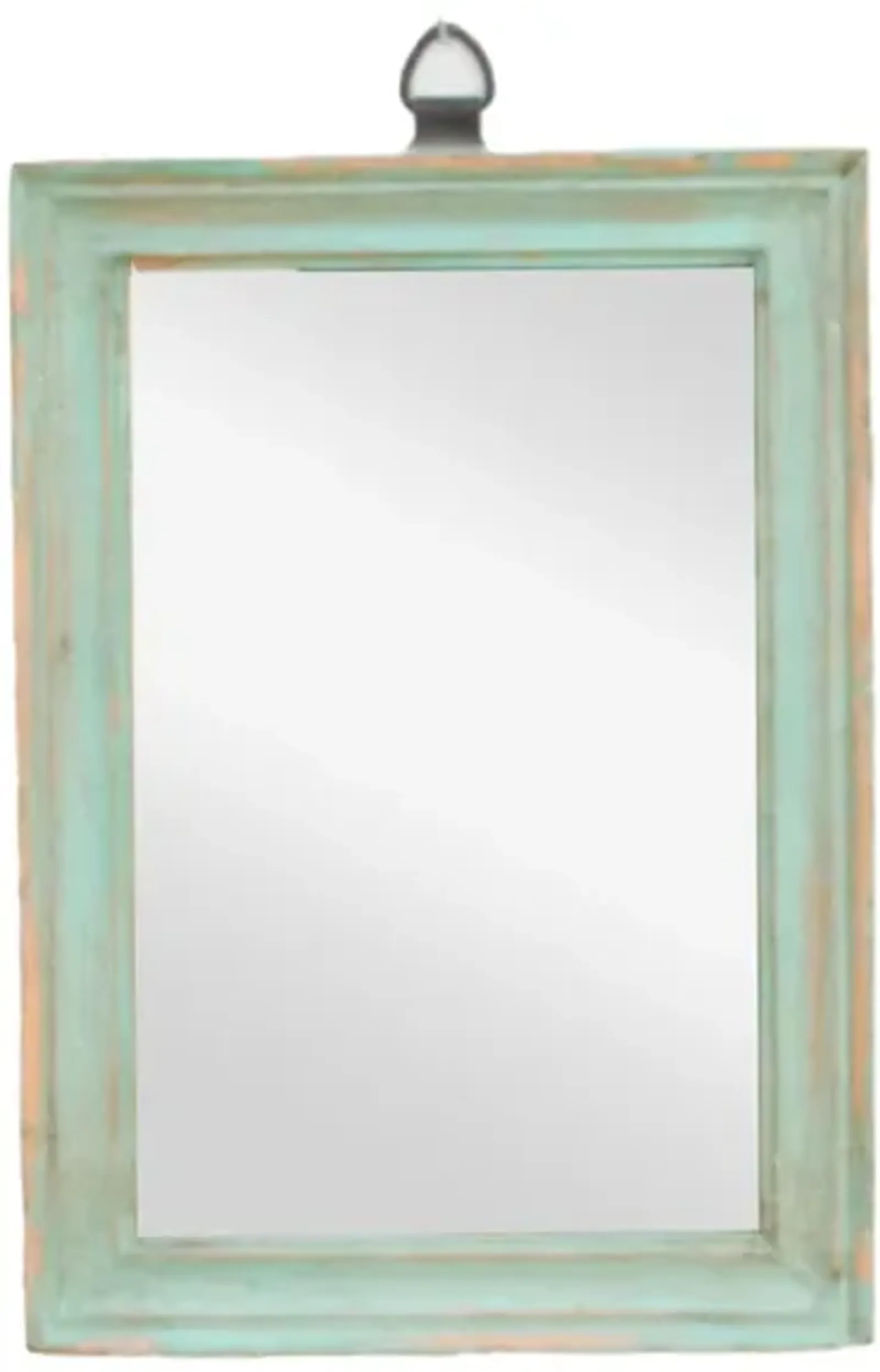 Moss Colonial Accent Mirror - de-cor - Green