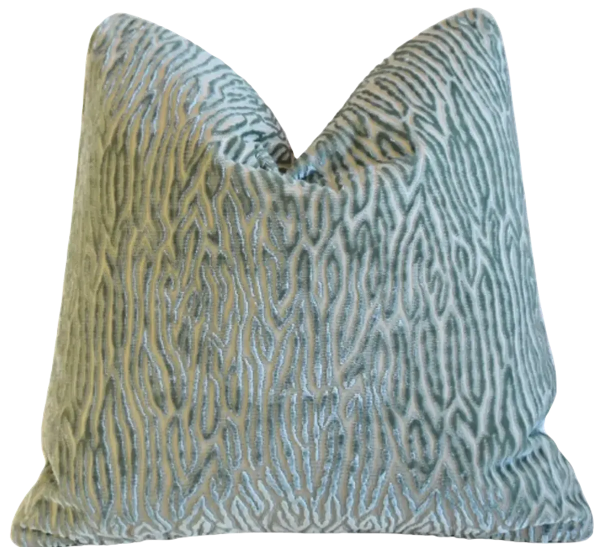 Scalamandre Abstract Cut Velvet Pillow