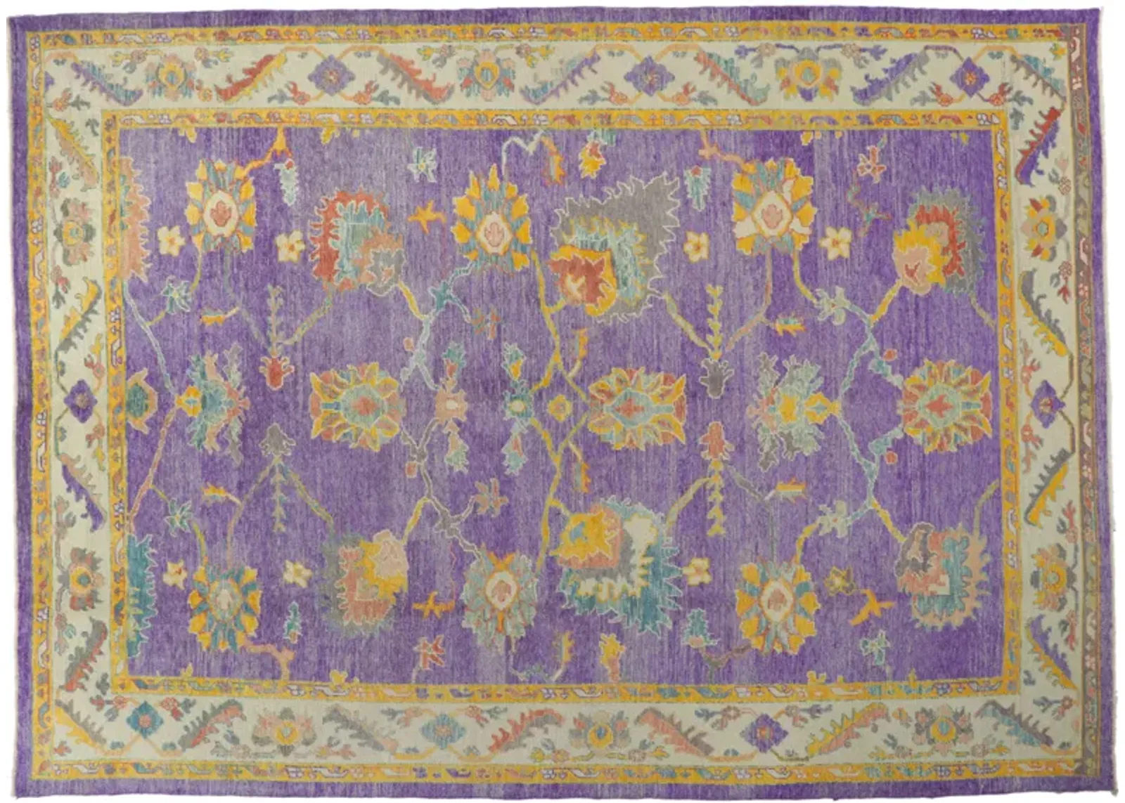 Turkish Oushak Rug - 10'04 x 14'04 - Esmaili Rugs & Antiques - purple - purple