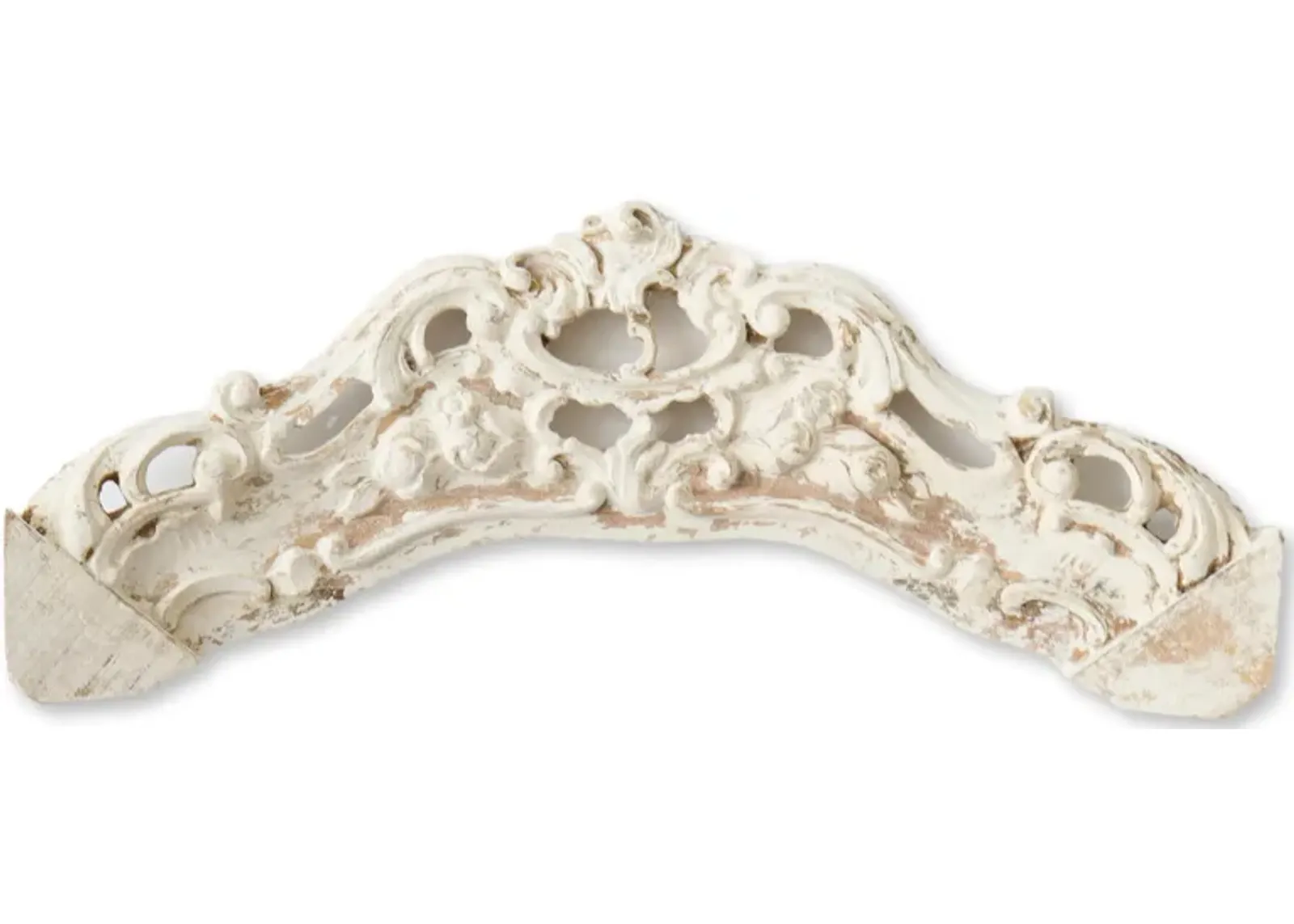 French Whitewash Wall/Over Door Pediment - New England Mercantile