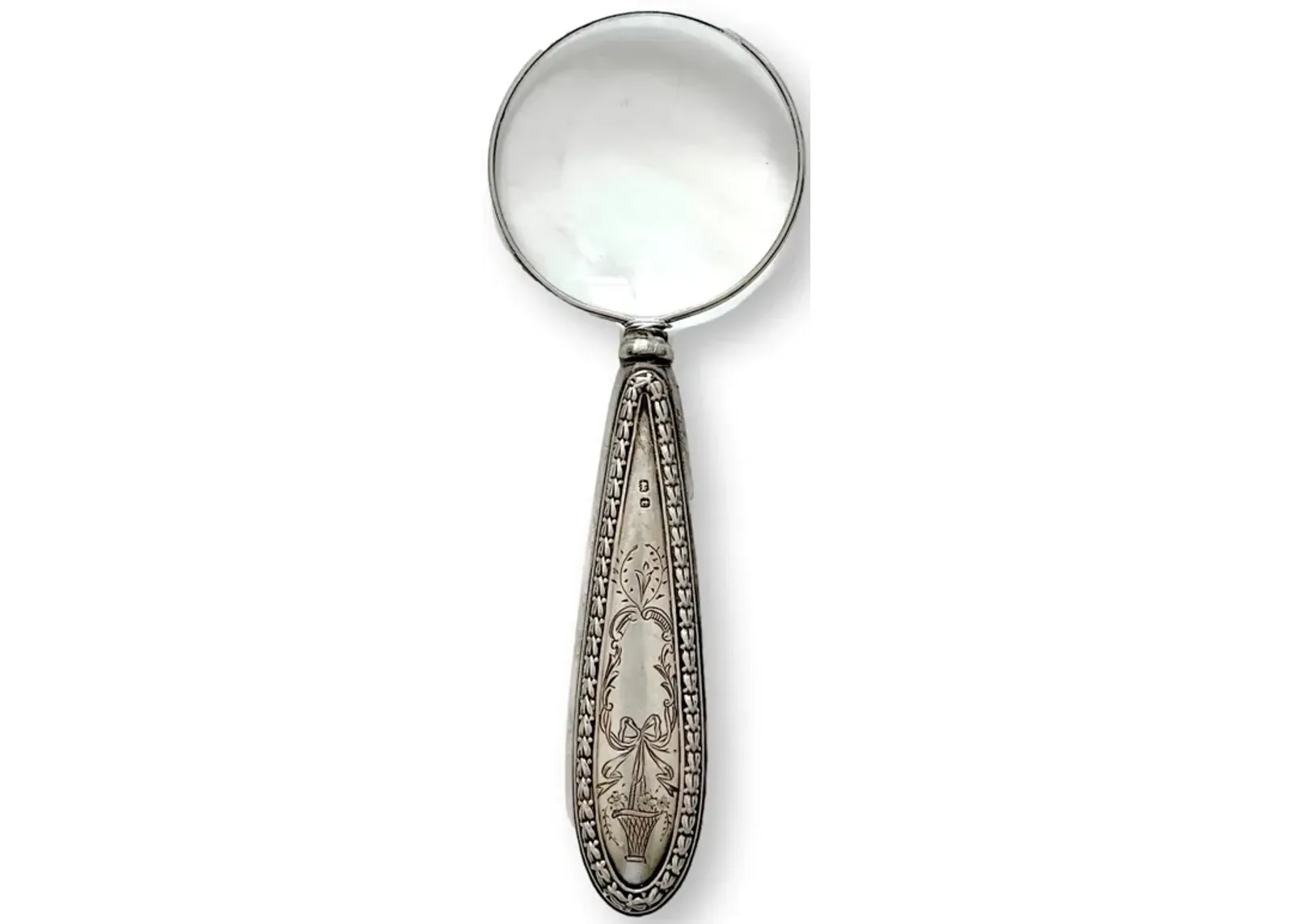 Sterling Silver Ladies Magnifying Glass - Rose Victoria