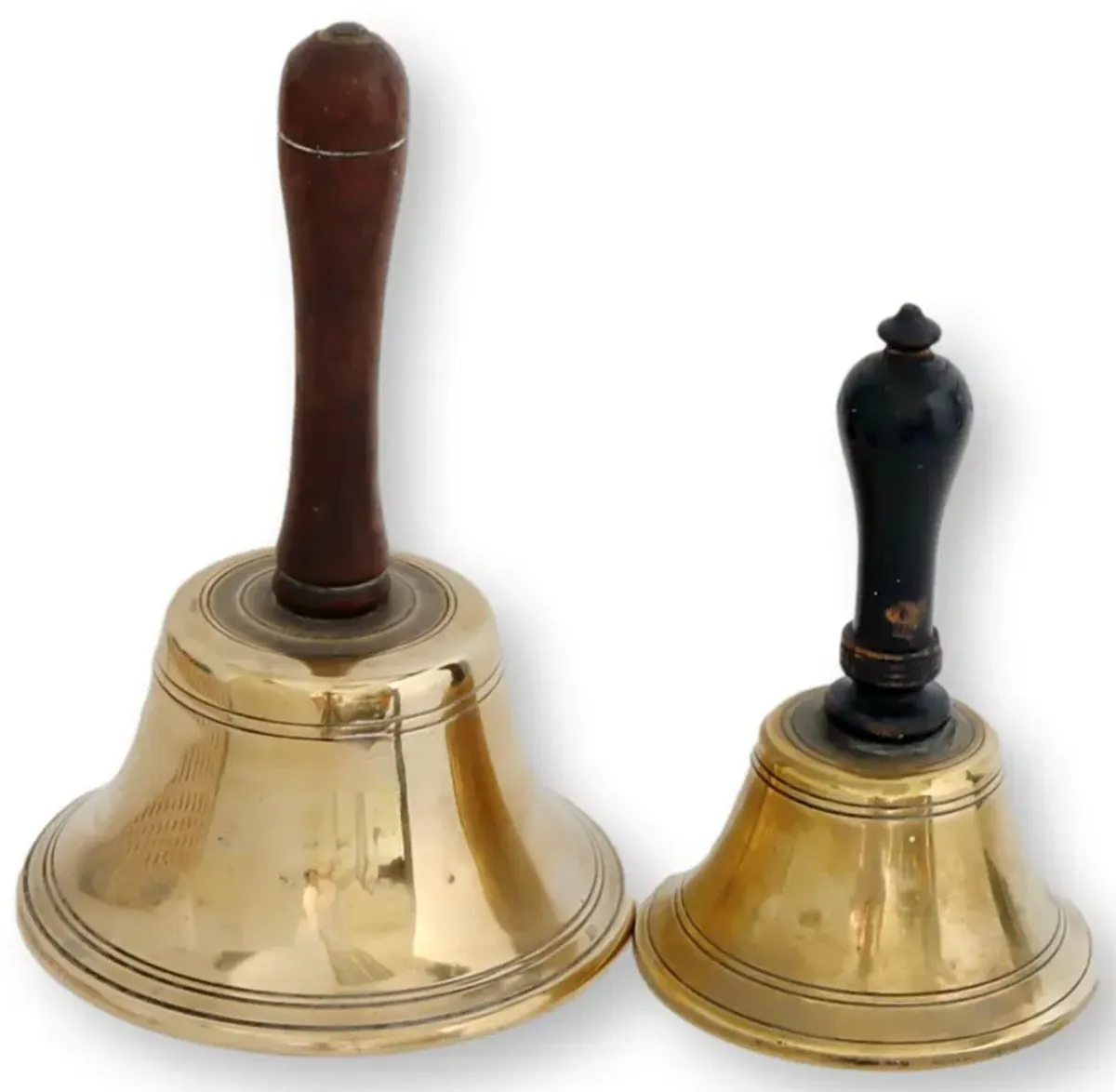 Antique Englsih Hand-Bells - New England Mercantile - Gold