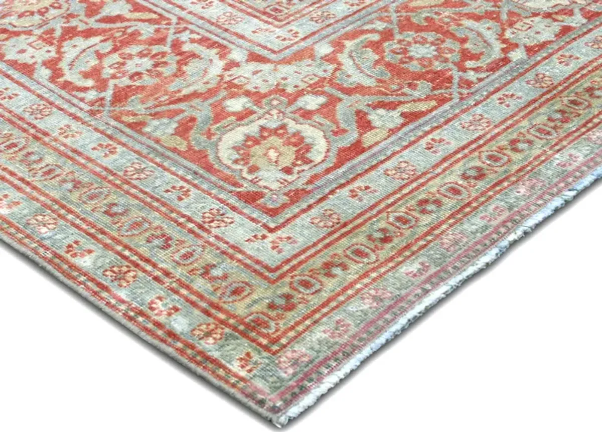 1940s Persian Tabriz Rug - 9'4" x 12'5" - Nalbandian - Red - Red