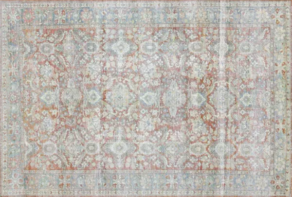 1960s Persian Mahal Rug - 7' x 10'5" - Nalbandian - Red - Red