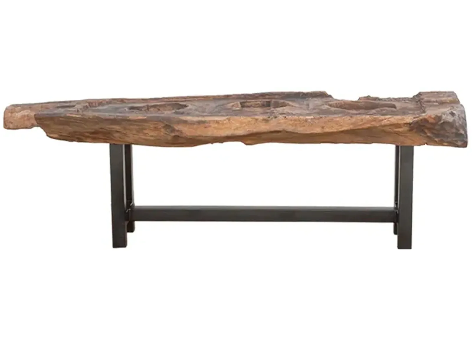 1800's Sugar Mill Coffee Table - de-cor - Brown