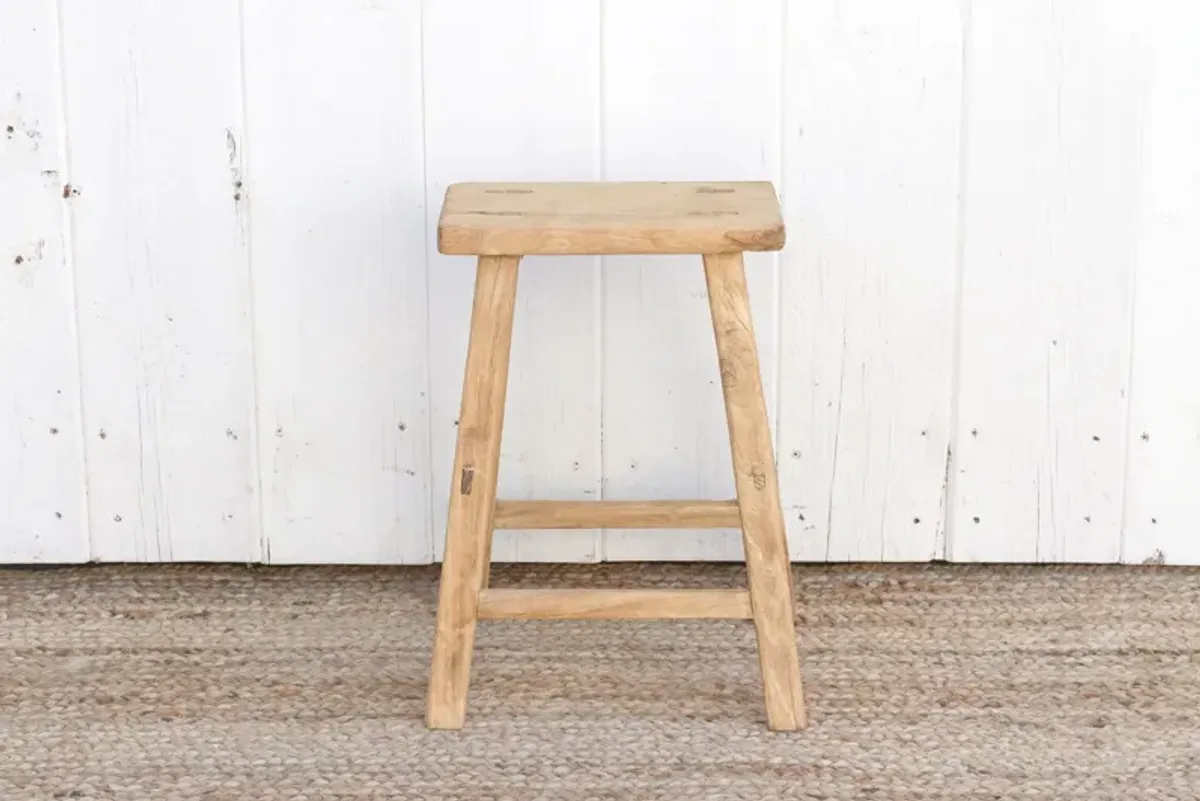 Charming Rustic Asian Stool - de-cor