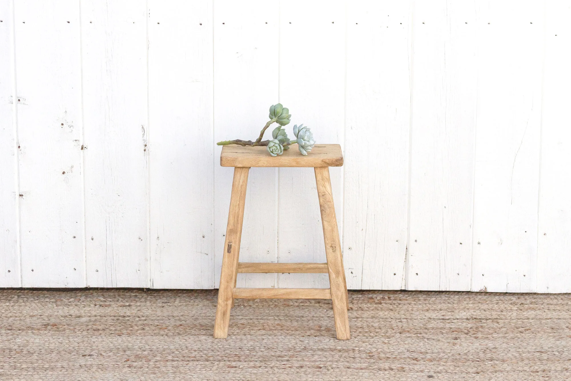 Charming Rustic Asian Stool - de-cor