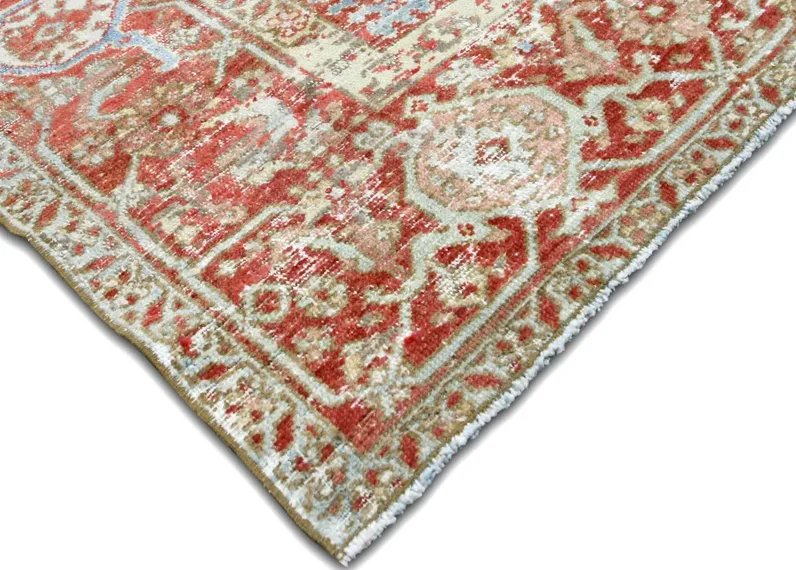 1920s Persian Heriz Rug - 8'4" x 11'3" - Nalbandian - Red - Red