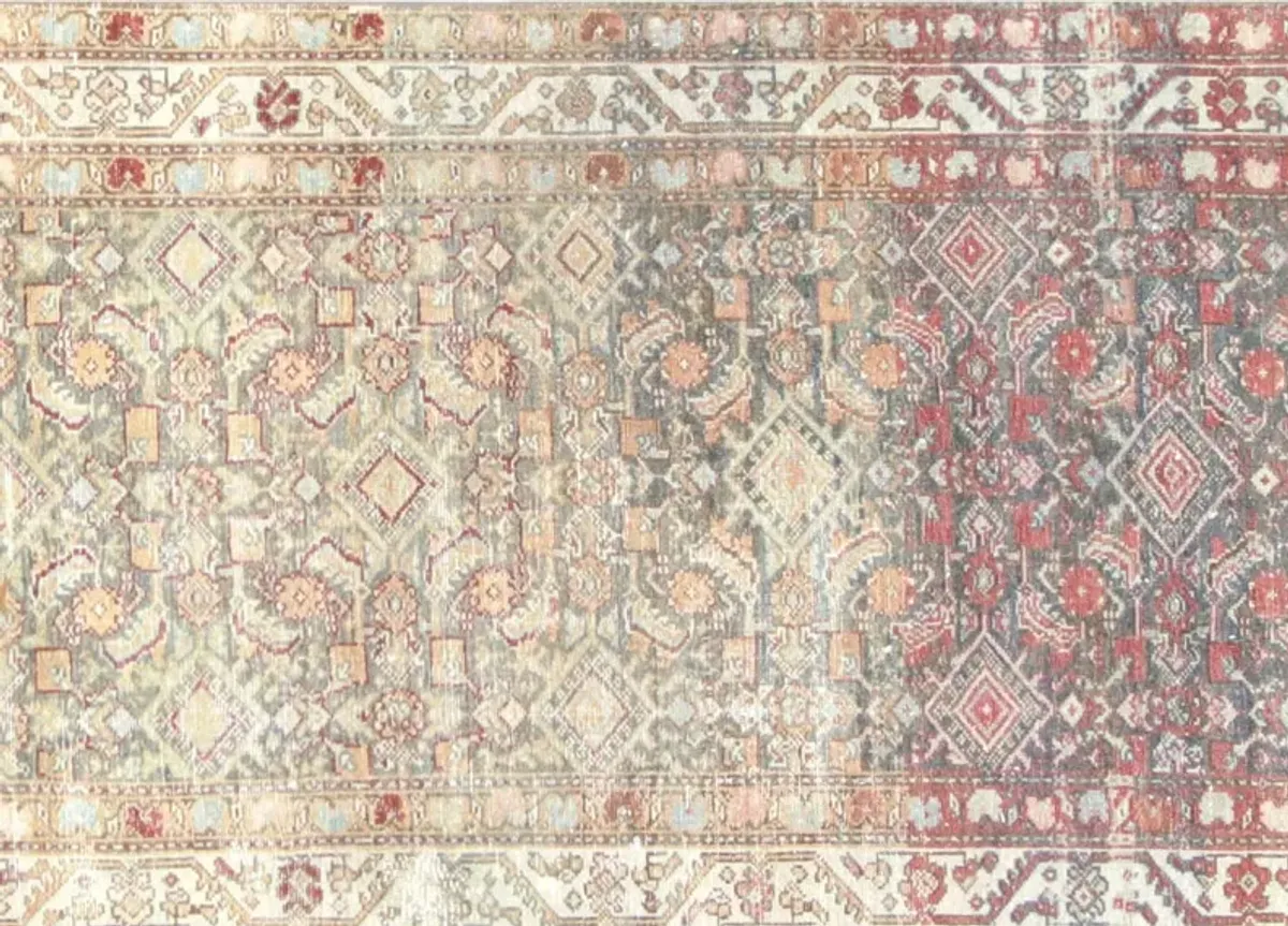 1940 Persian Melayer Runner-3'6" x 16'3" - Nalbandian - Green