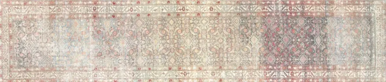 1940 Persian Melayer Runner-3'6" x 16'3" - Nalbandian - Green