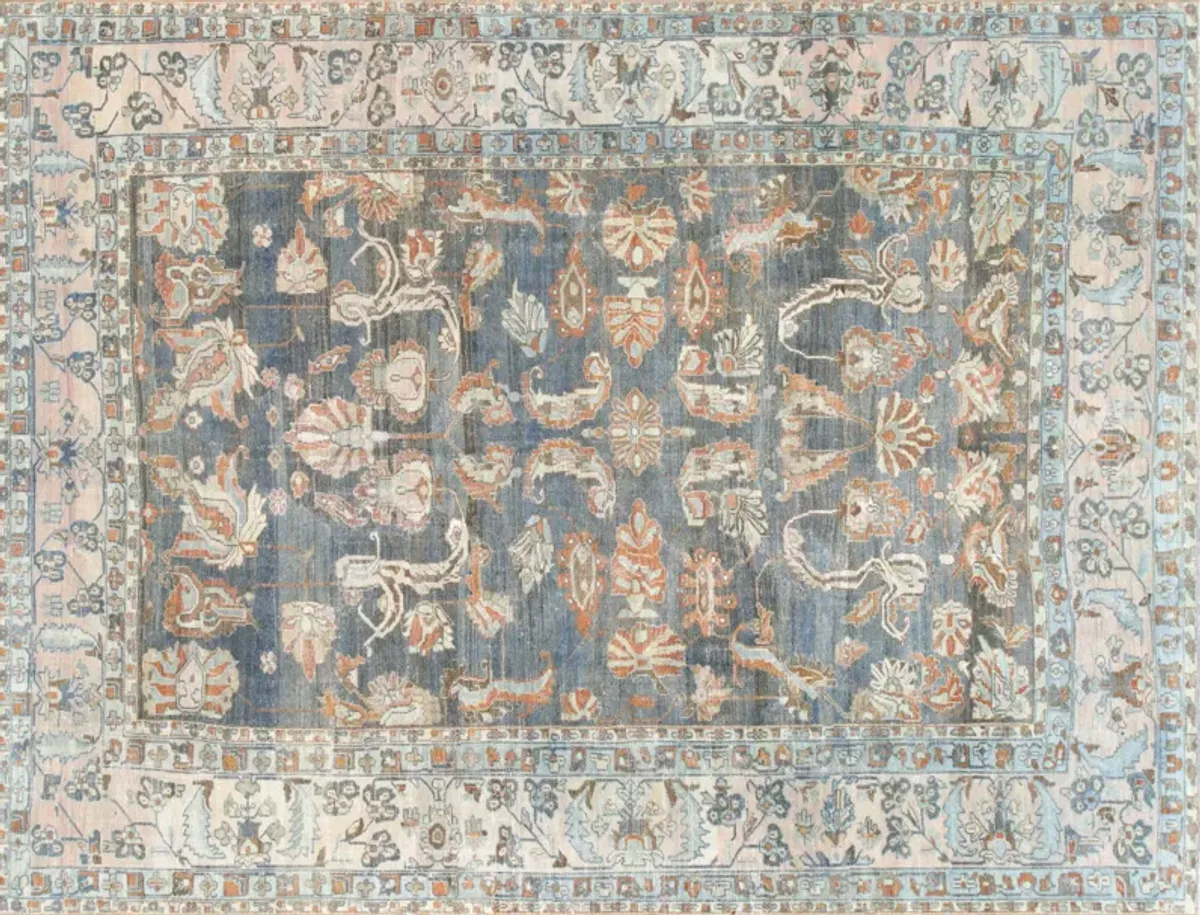 Persian Melayer Rug - 8'6" x 11'3" - Nalbandian - Blue - Blue