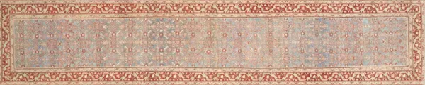 1940s Persian Melayer Runner-3'3" x16'8" - Nalbandian - Red