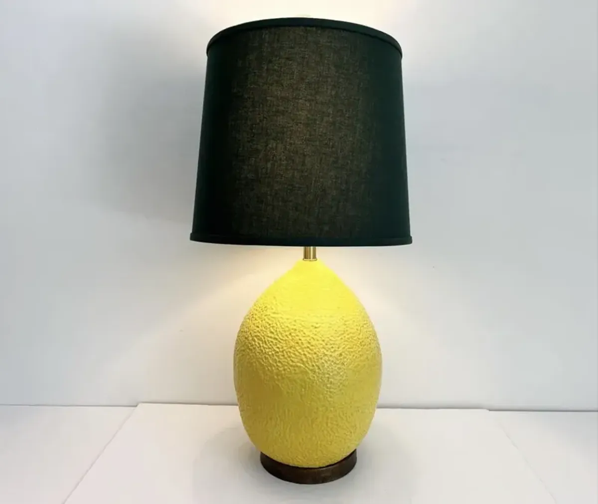 1970s Lemon Lamp by Hanson w/Shade - C the Light Interiors