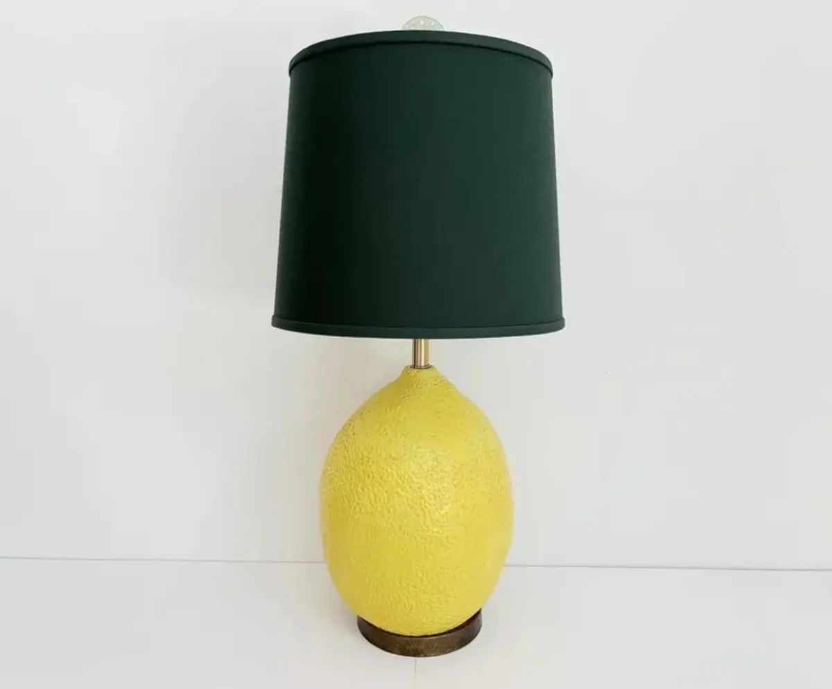 1970s Lemon Lamp by Hanson w/Shade - C the Light Interiors