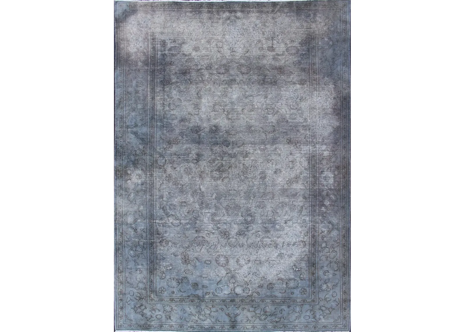 Indian Amritsar Rug 6'7 x 10'1 - Keivan Woven Arts - blue - blue