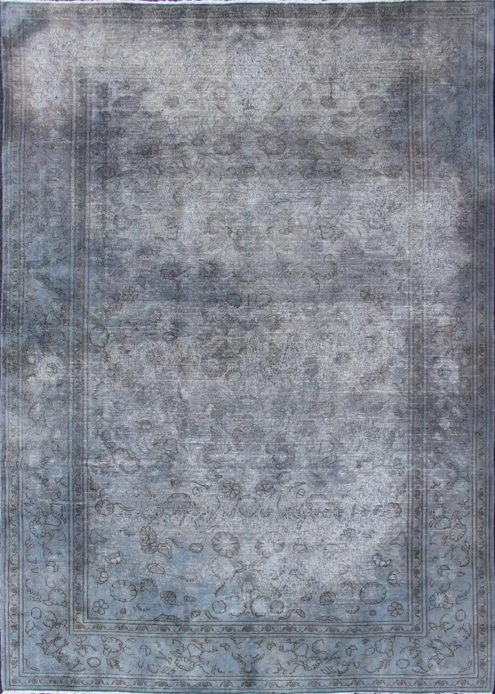 Indian Amritsar Rug 6'7 x 10'1 - Keivan Woven Arts - blue - blue